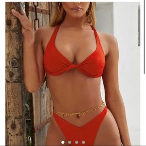 ISO OH POLLY DONT GET IT TWISTED SWIM TOP and Xl Brazilian bottoms NFS